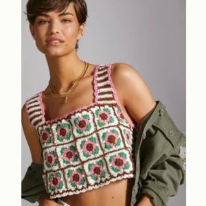 Crochet Tank 🌸 Anthropologie NWT